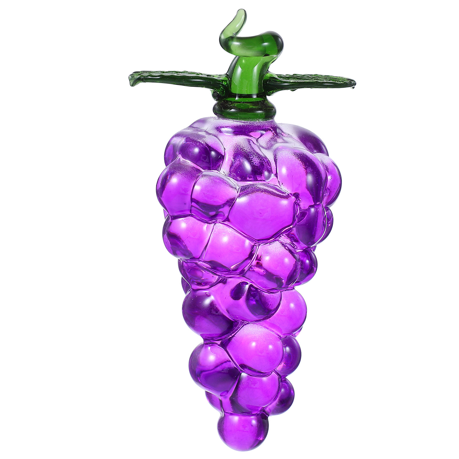 Paper Weight Crystal - منحوتة فاكهة العنب الاصطناعية الكريستالية، عنب
