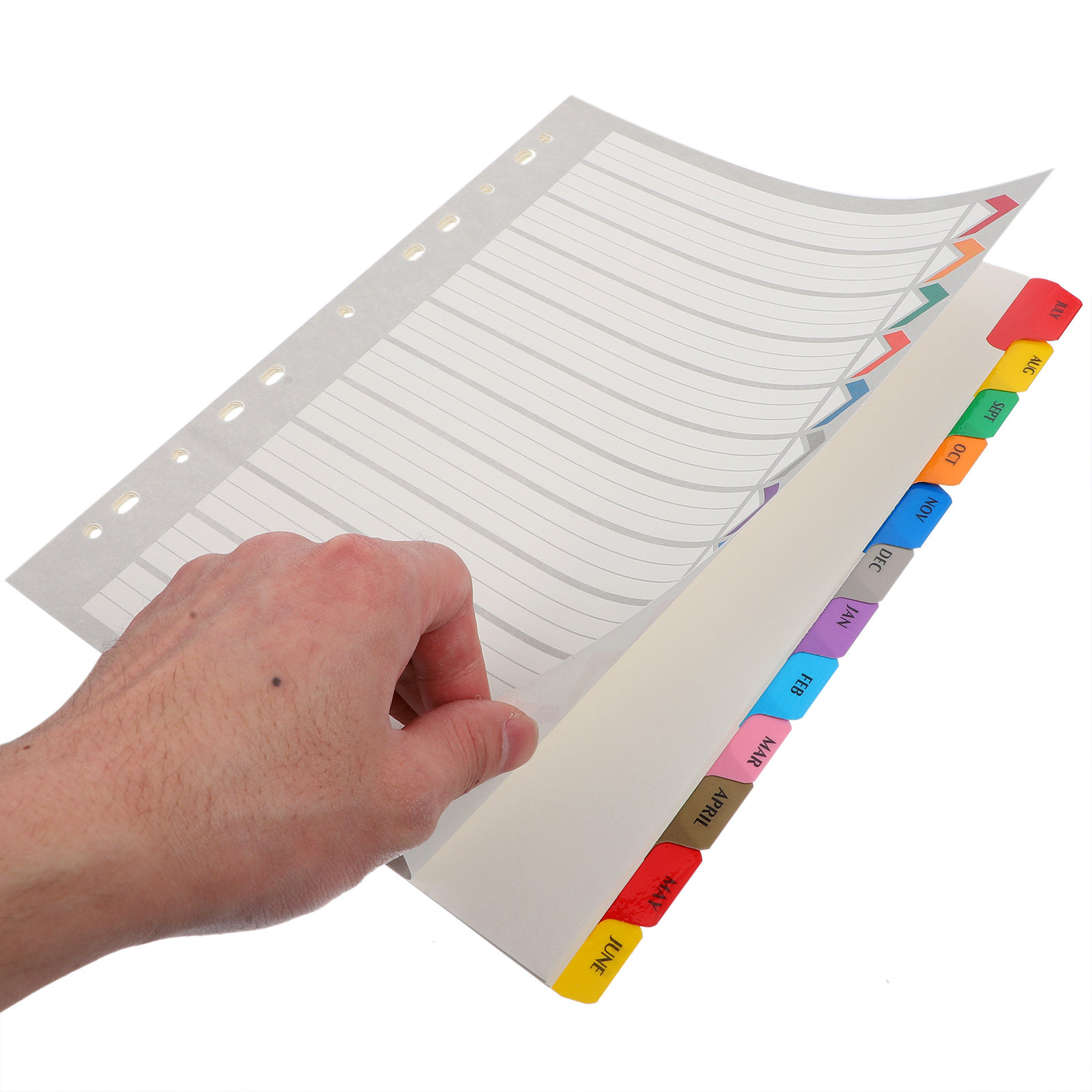 Tab Divider A4 - 12 ورقة فواصل فهرسة مع علامات