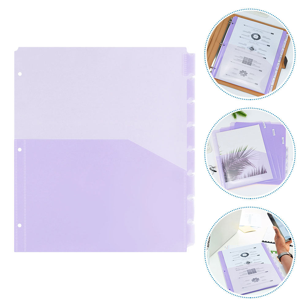 Tab Divider A4 - 2 مجموعة من فواصل الملفات البلاستيكية