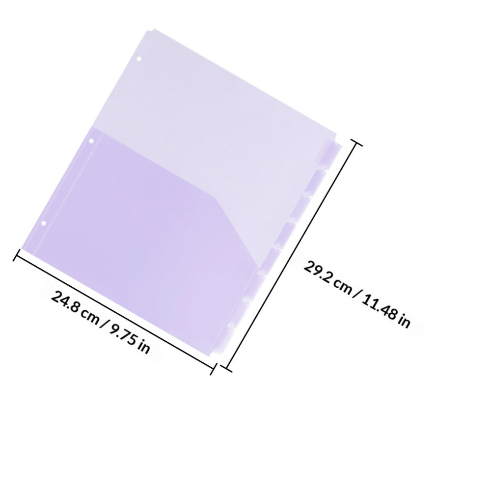 2 مجموعة من فواصل الملفات البل - مراجعة Tab Divider A4 وسعره