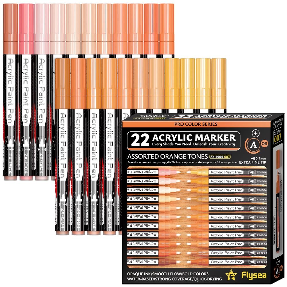 22 قطعة من أقلام الطلاء الأكري - مراجعة Copic Marker Classic وسعره